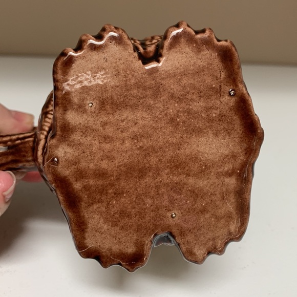 EUC Vintage 80’s Ceramic Sleepy Owl Creamer and Sugar Bowl With Lid - Picture 9 of 10